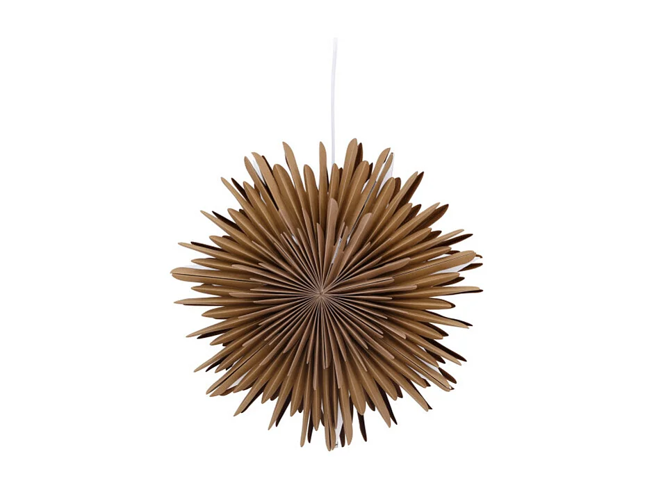Lampe Suspension Design "Selen" 35cm Marron Clair