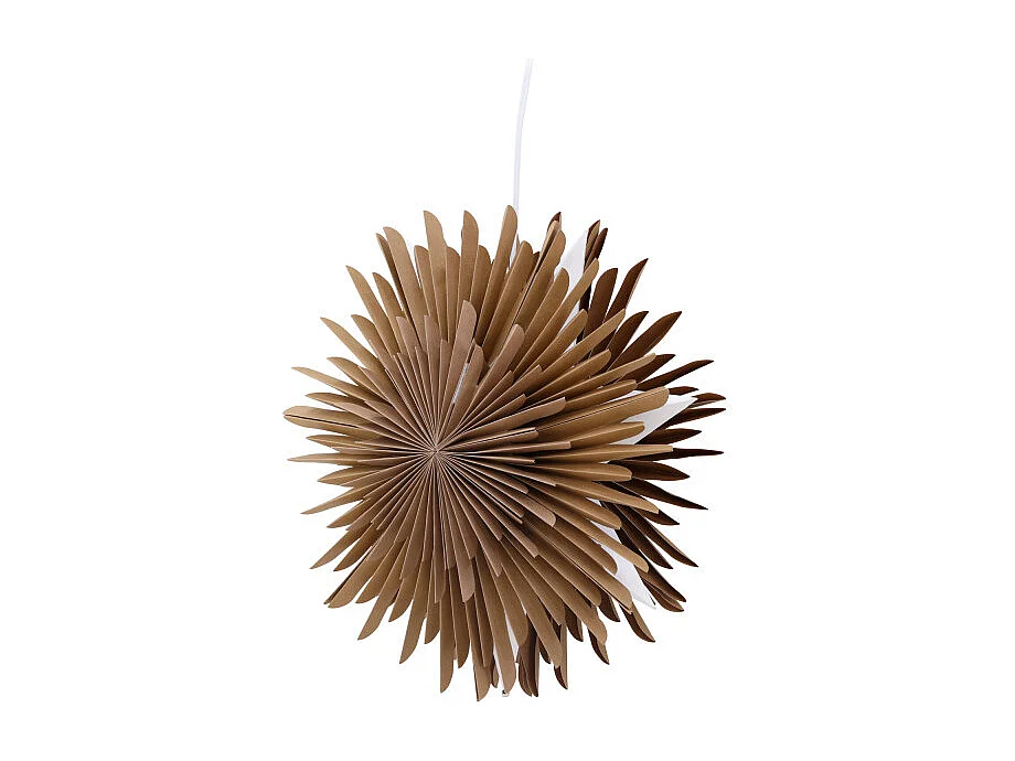 Lampe Suspension Design "Selen" 35cm Marron Clair