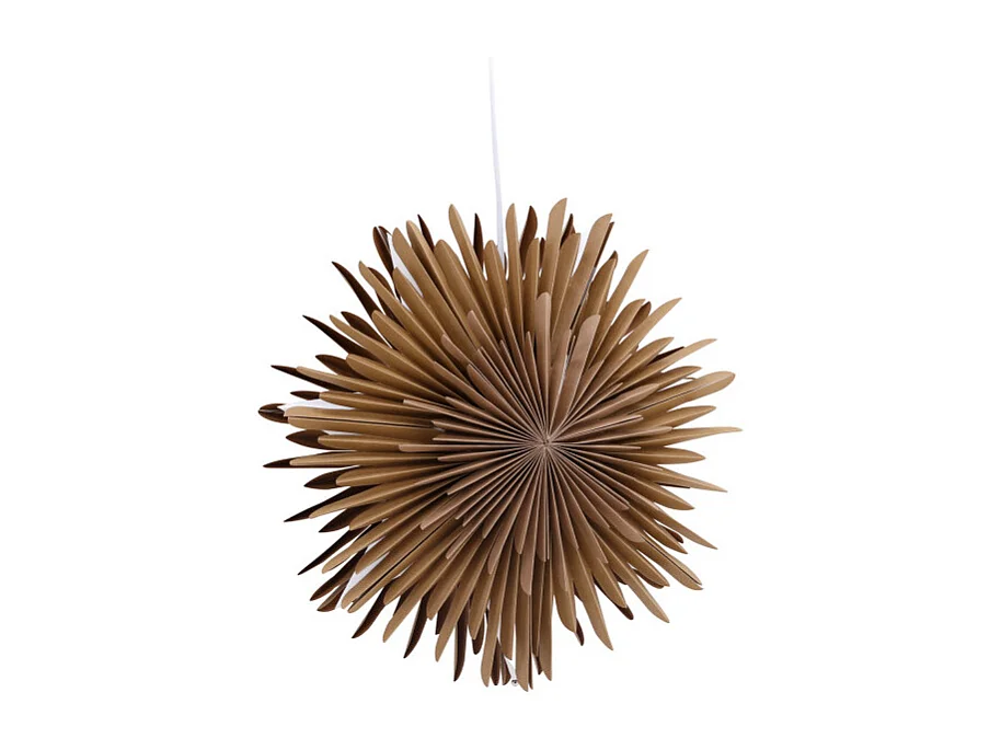 Lampe Suspension Design "Selen" 35cm Marron Clair