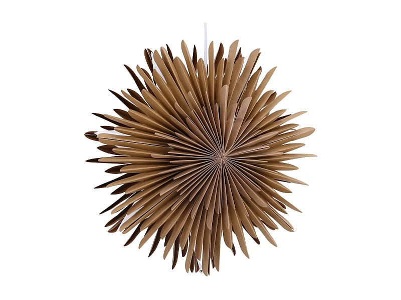 Lampe Suspension Design "Selen" 35cm Marron Clair
