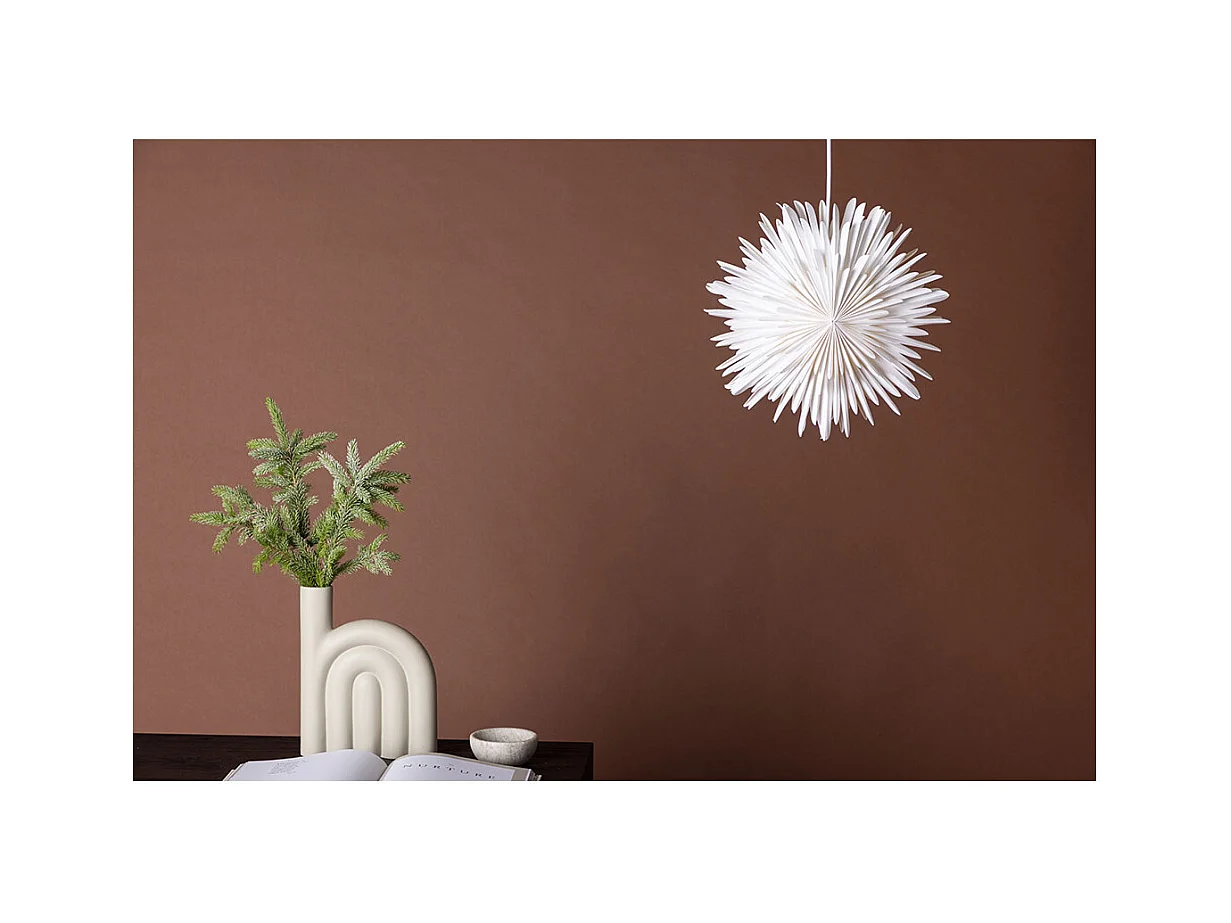 Lampe Suspension Design "Selen" 35cm Blanc