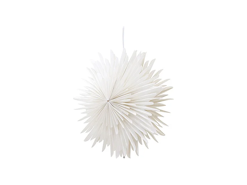Estrella de Navidad Sälen con colgante de papel luminoso Ø35cm color blanco.