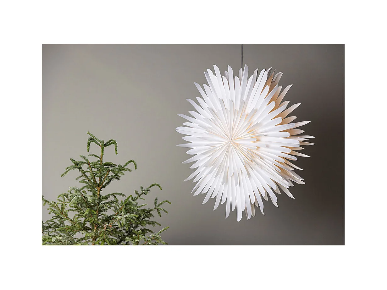 Lampe Suspension Design "Selen" 100cm Blanc