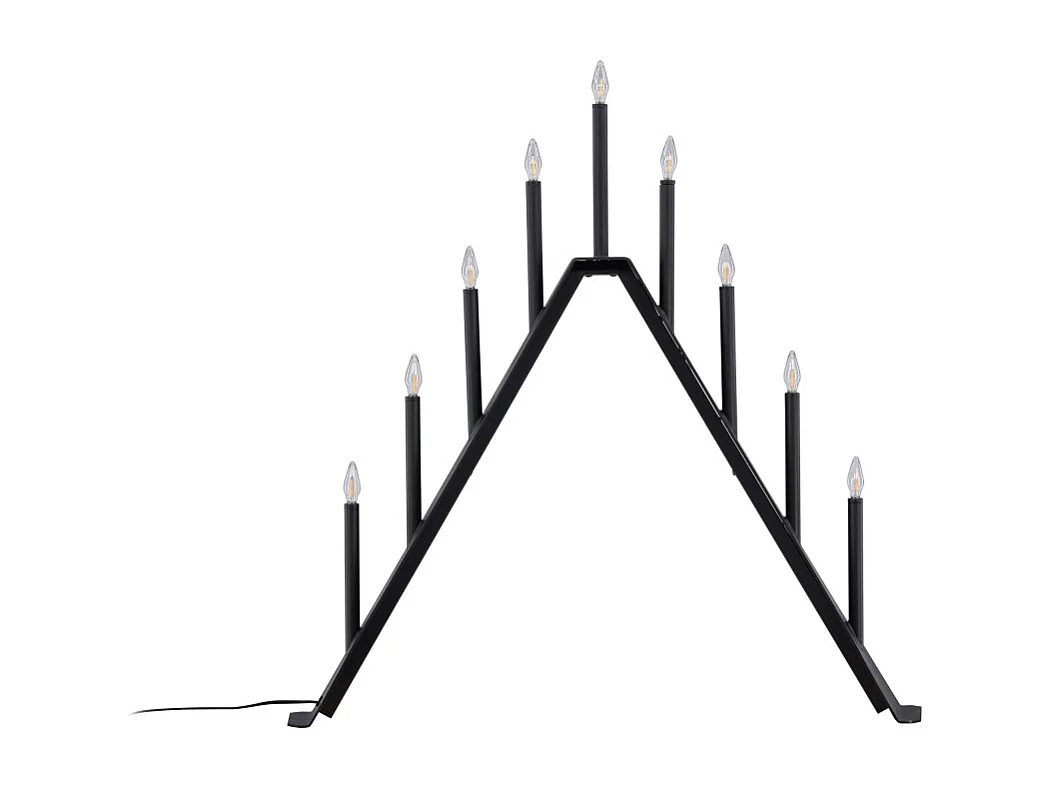 Lampe à Poser Bougeoir Déco "Are" 64cm Noir