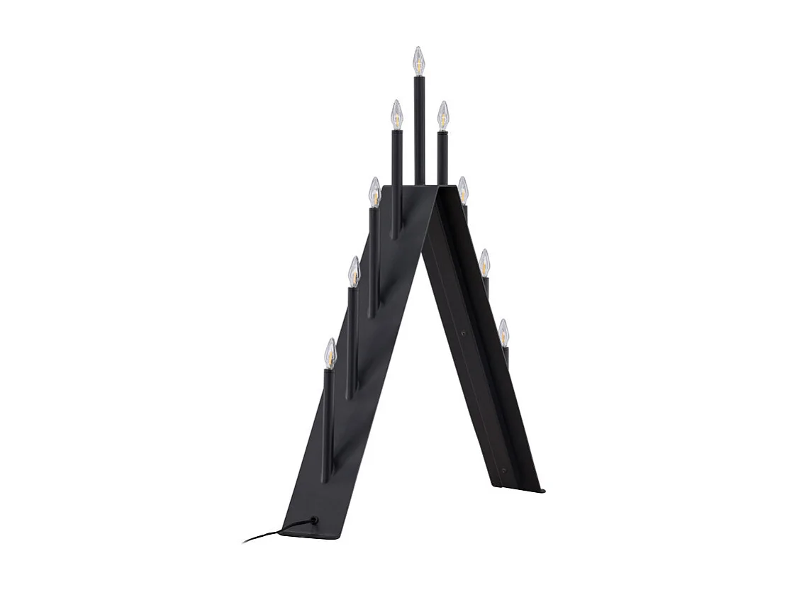 Lampe à Poser Bougeoir Déco "Are" 64cm Noir