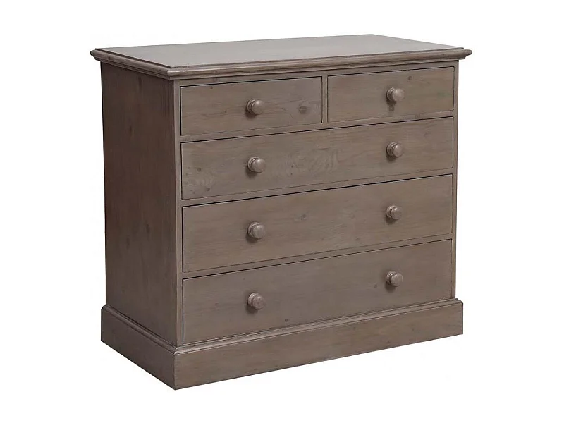 Commode 5 tiroirs Bois Marron - Natural Interior's