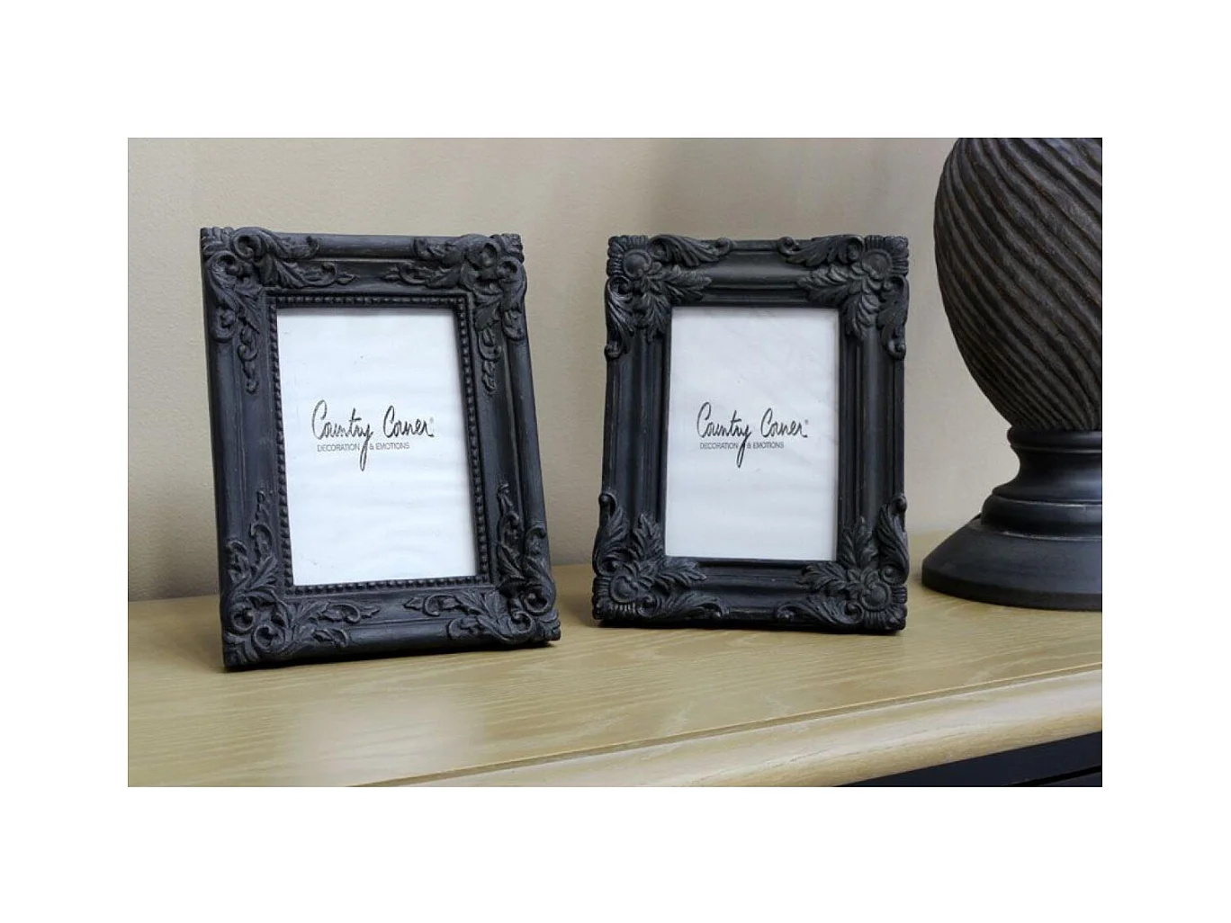 Cadre photo set de 2) Résine Noir - Basique Interior's