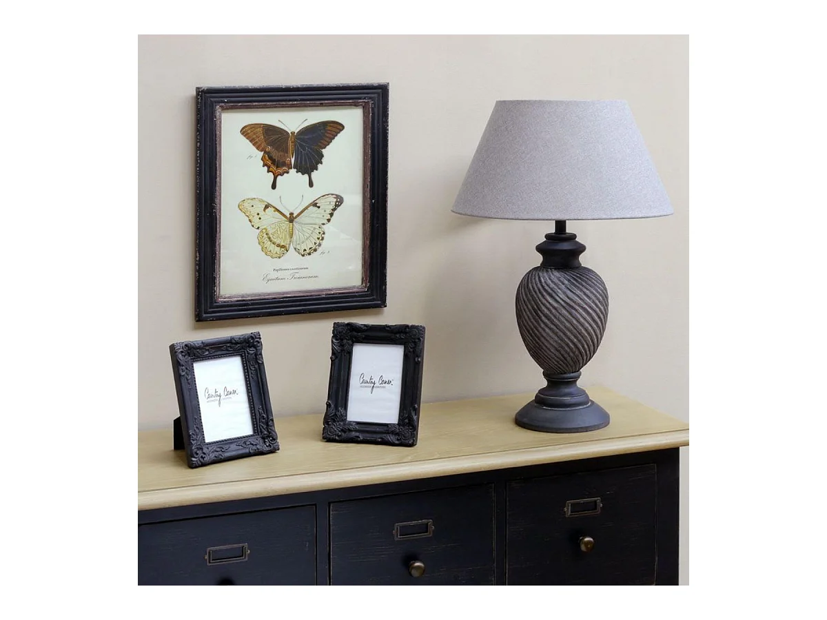 Cadre photo set de 2) Résine Noir - Basique Interior's