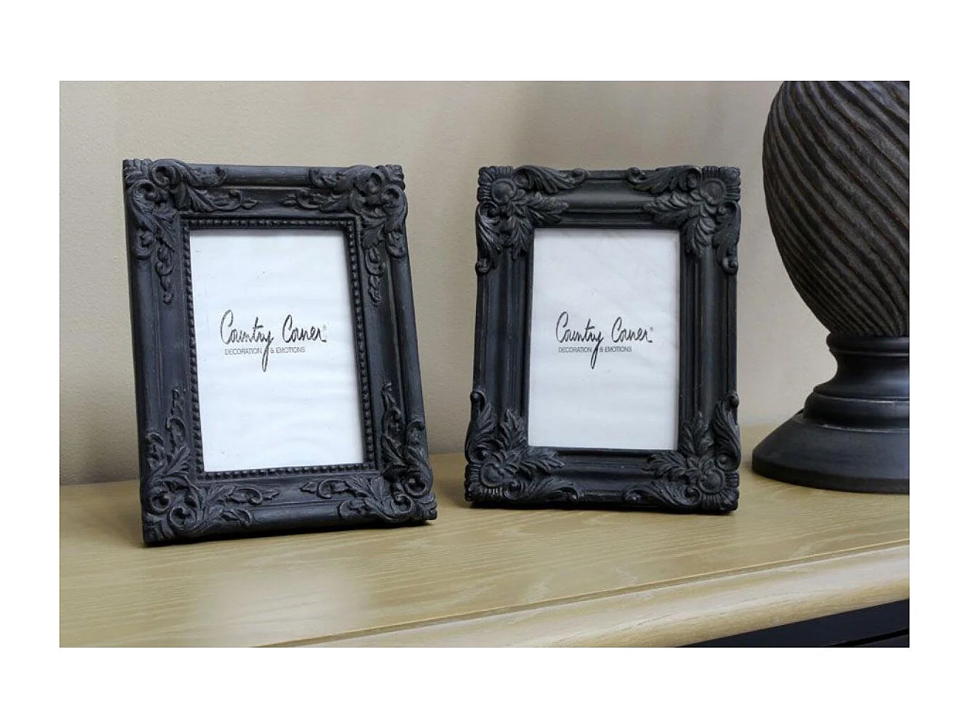 Cadre photo set de 2) Résine Noir - Basique Interior's