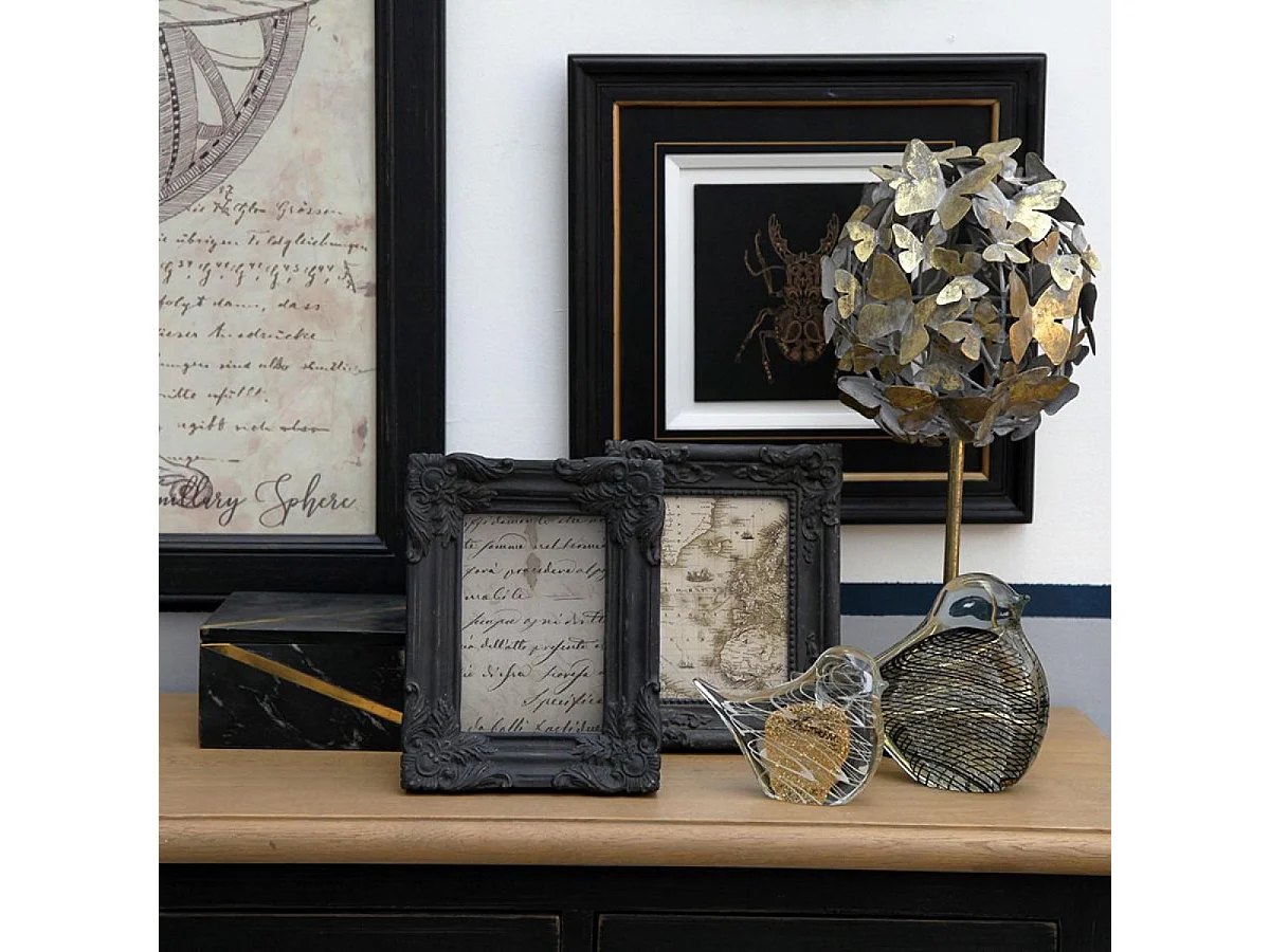 Cadre photo set de 2) Résine Noir - Basique Interior's