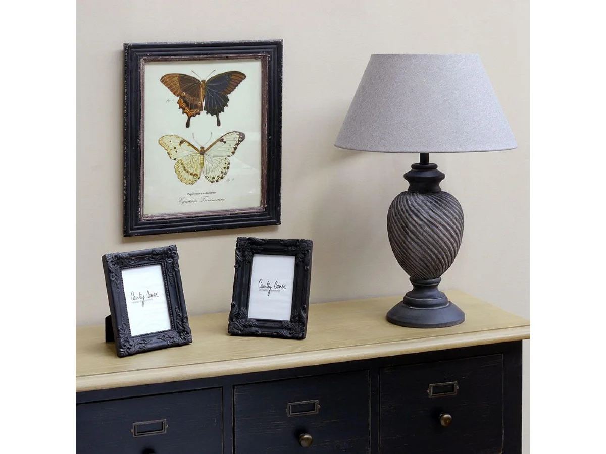 Cadre photo set de 2) Résine Noir - Basique Interior's