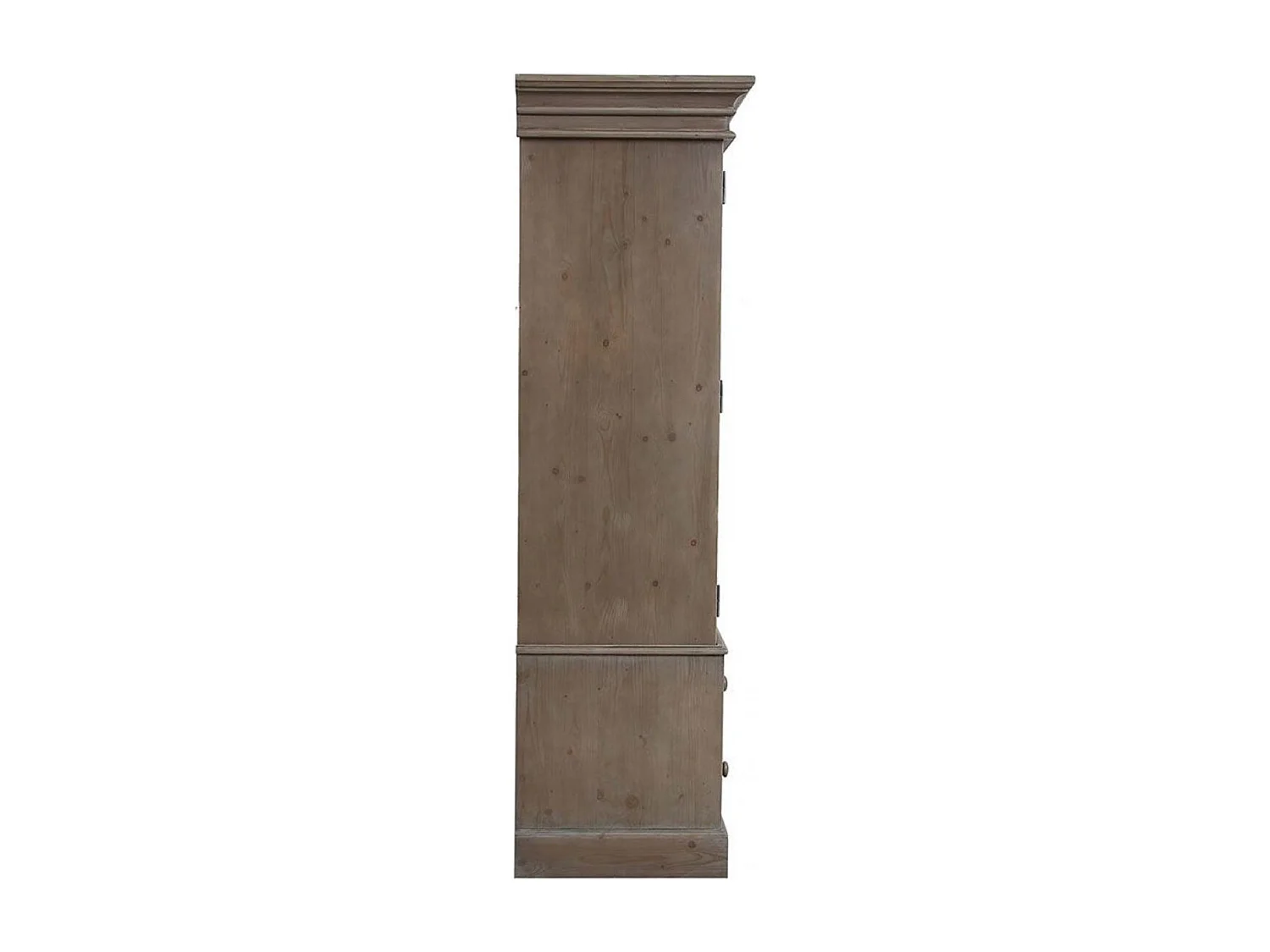 Armoire penderie 3 portes 5 tiroirs Bois Marron - Natural Interior's