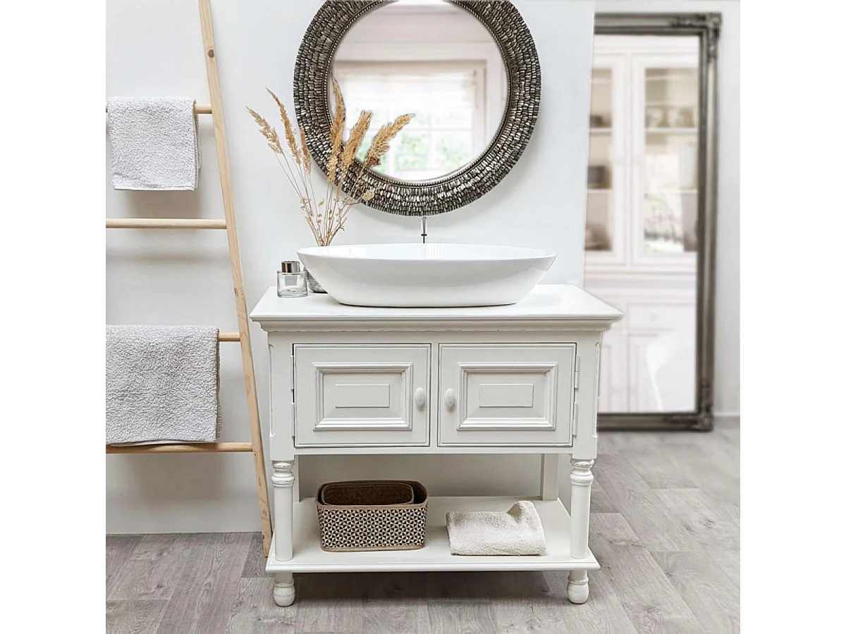 Vasque basse Céramique Blanc - Accessoires Interior's