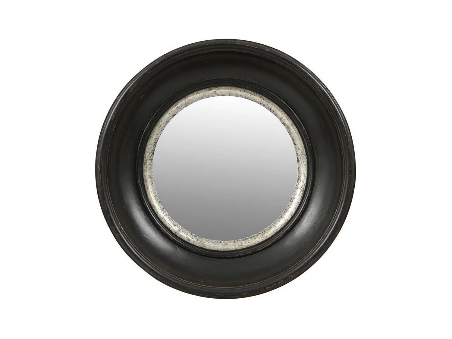 Miroir rond Résine Noir - Basique Interior's