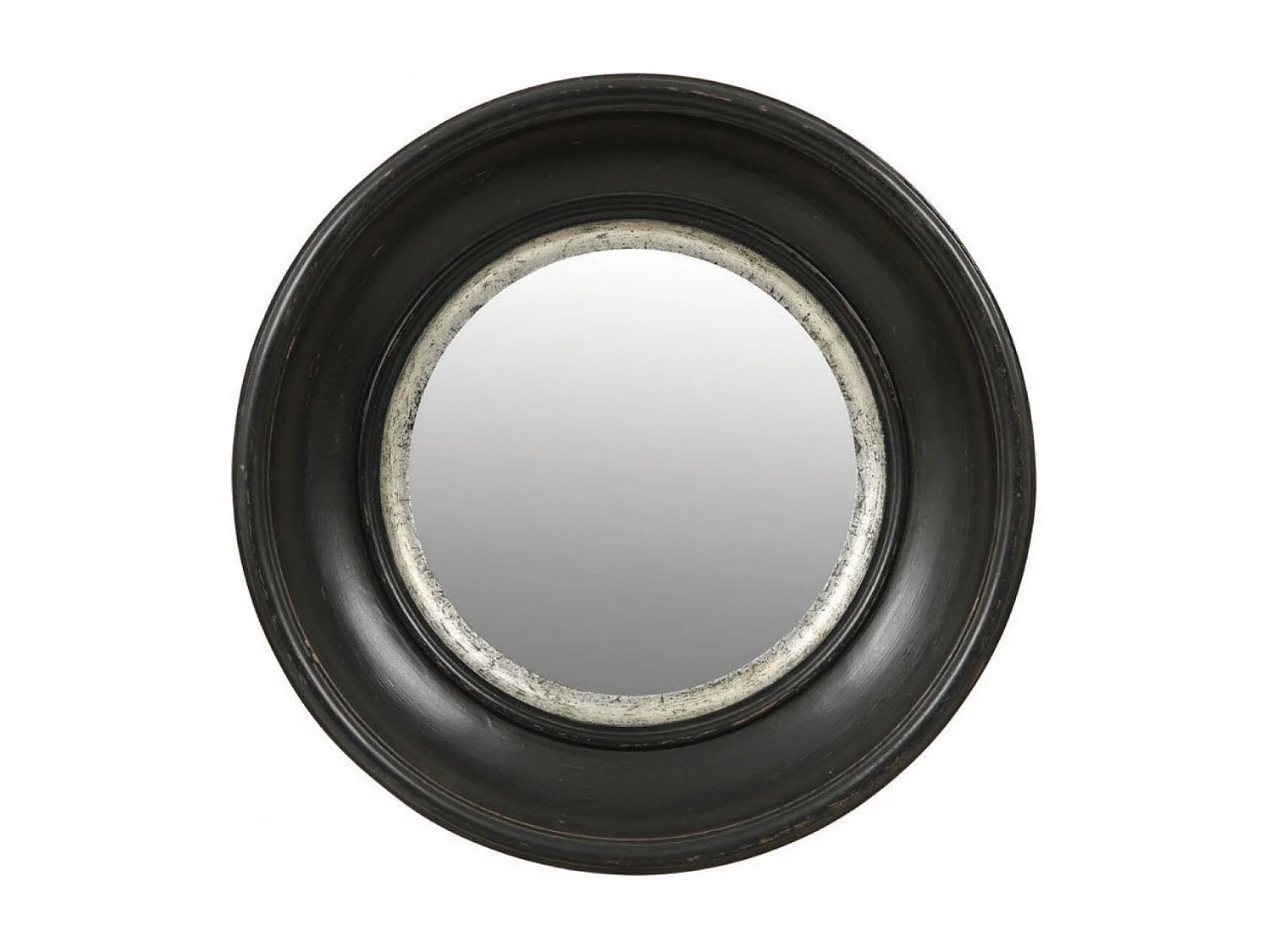 Miroir rond Résine Noir - Basique Interior's