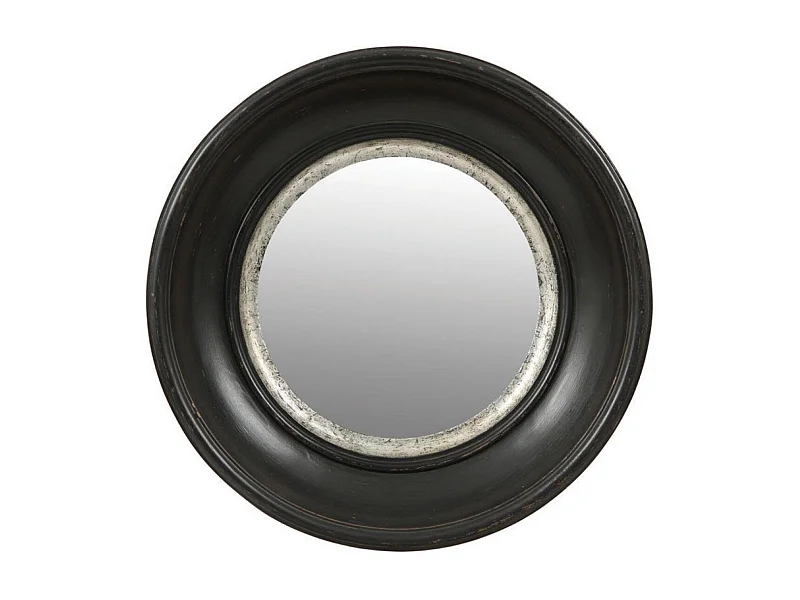 Miroir rond Résine Noir - Basique Interior's