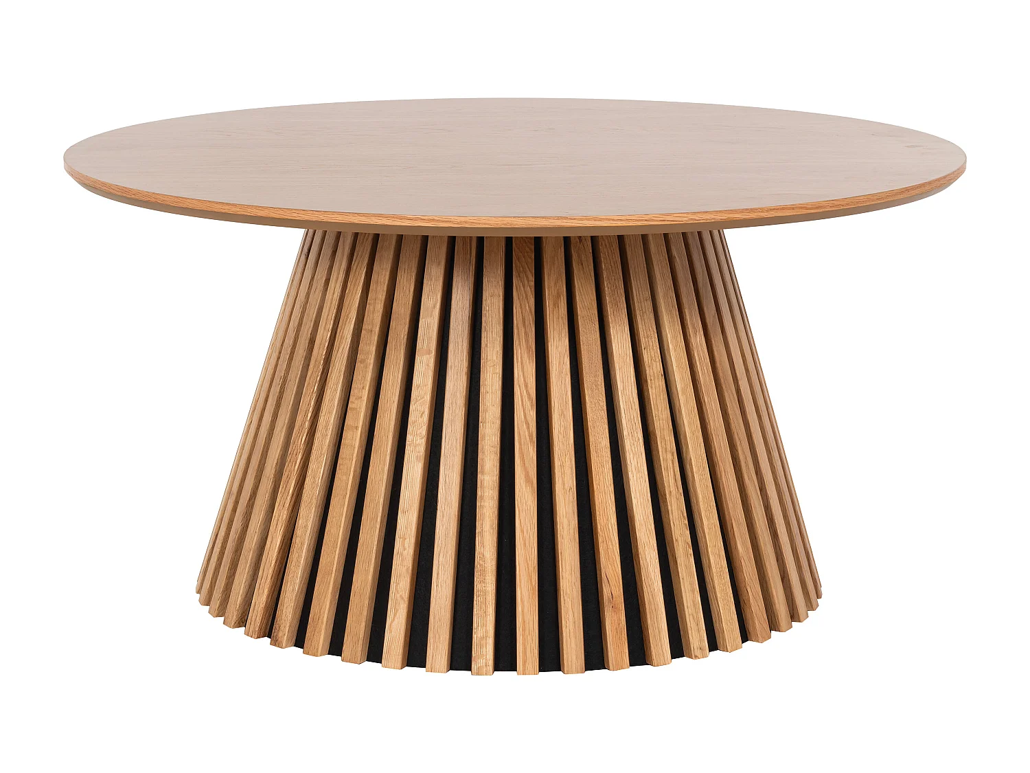 Table basse placage chêne - Naturel - CARMIZA