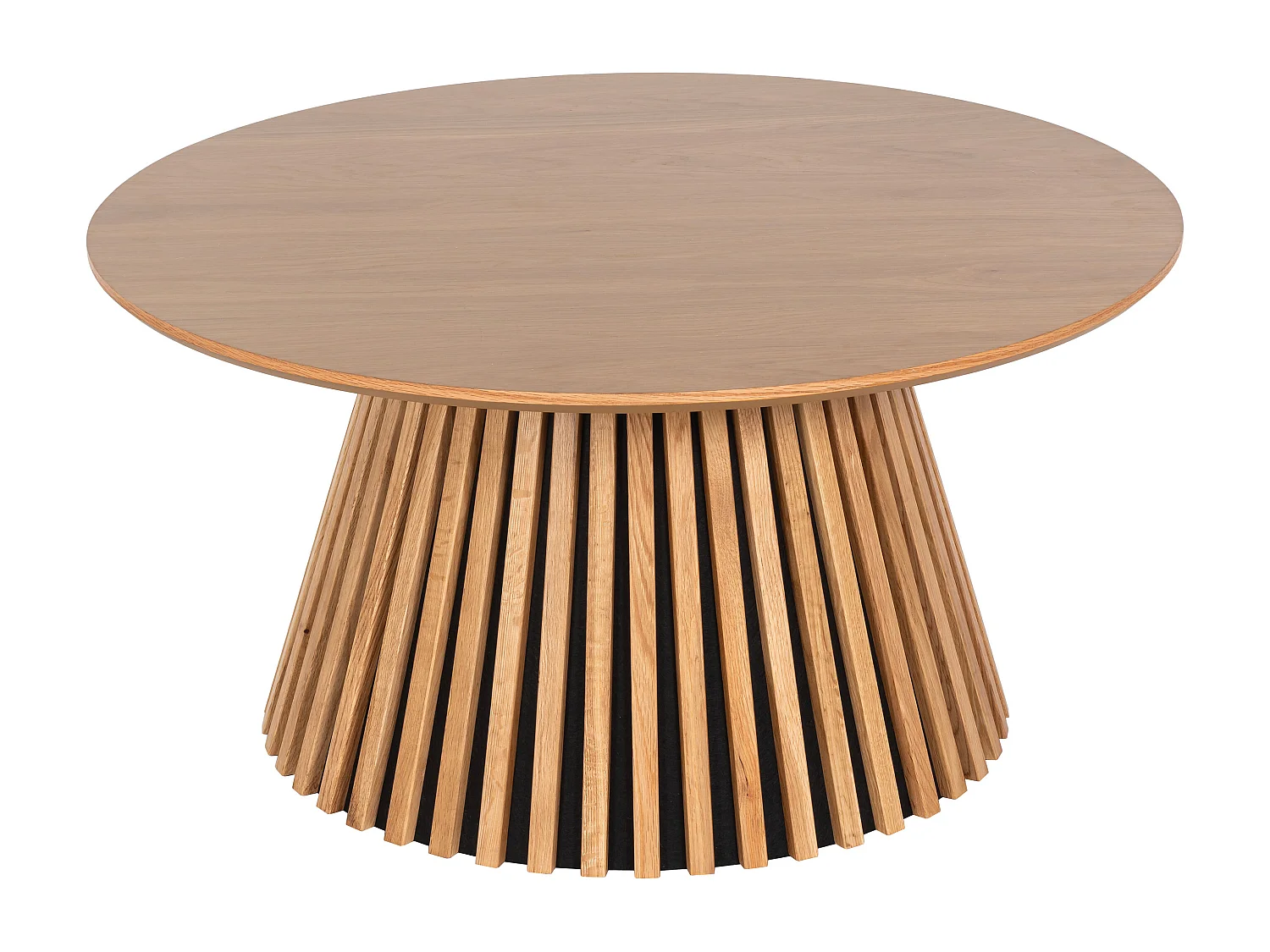 Table basse placage chêne - Naturel - CARMIZA