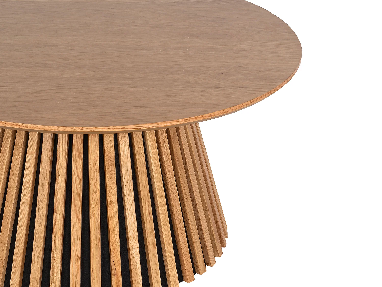 Table basse placage chêne - Naturel - CARMIZA