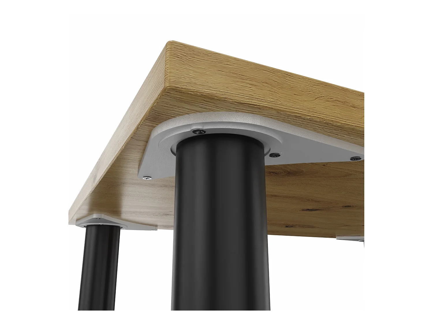 Table de salle à manger, de cuisine, de bureau, petite table en chêne artisanal, blanc, 80 x 60 cm, 100 x 60 cm