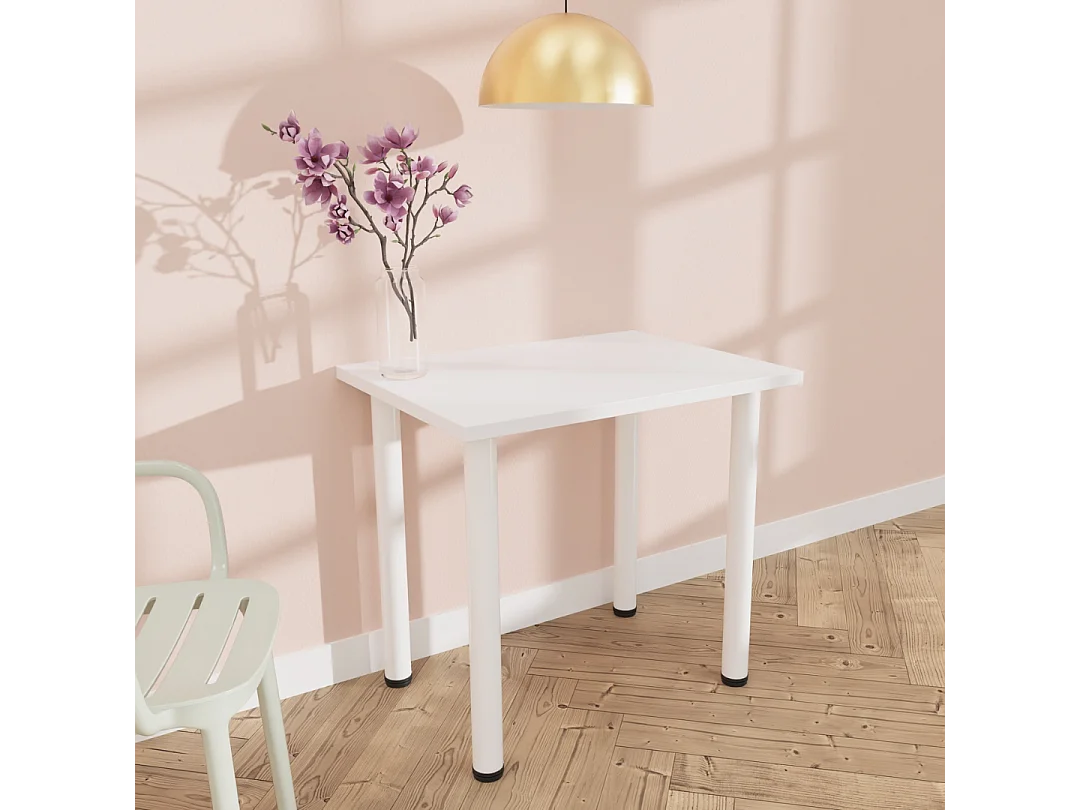 Stół do jadalni, kuchni, biura – mały stół w kolorze dąb artisan / biały, 80 x 60 cm, 100 x 60 cm