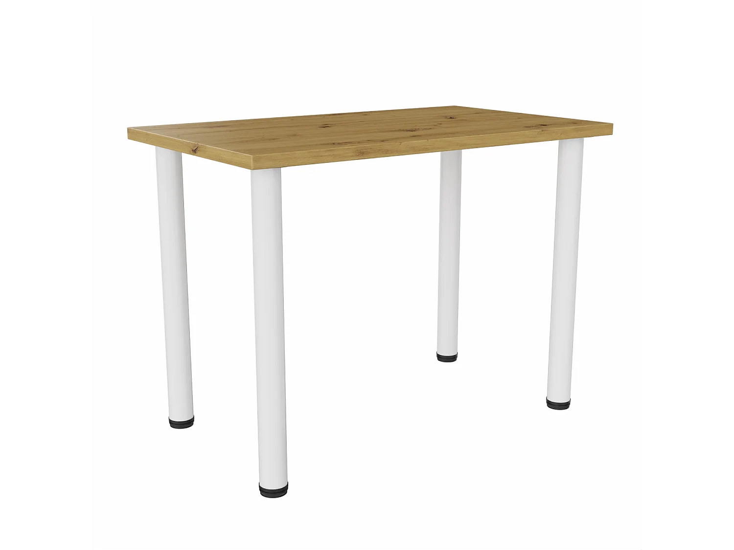 Ess-, Küchen- und Bürotisch, kleiner Tisch in Artisan‑Eiche und Weiß, 80 x 60 cm, 100 x 60 cm