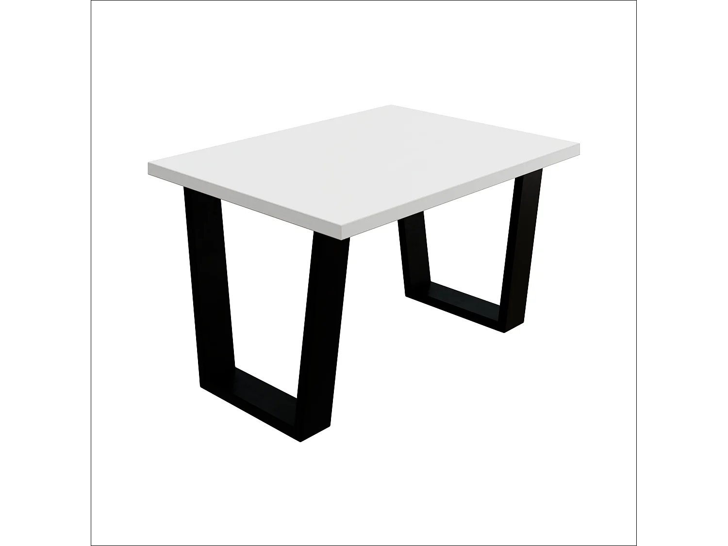 Table basse de style loft – Table d’appoint / Table à café avec structure métallique 80×60 cm ou 100×60 cm, Table de salon