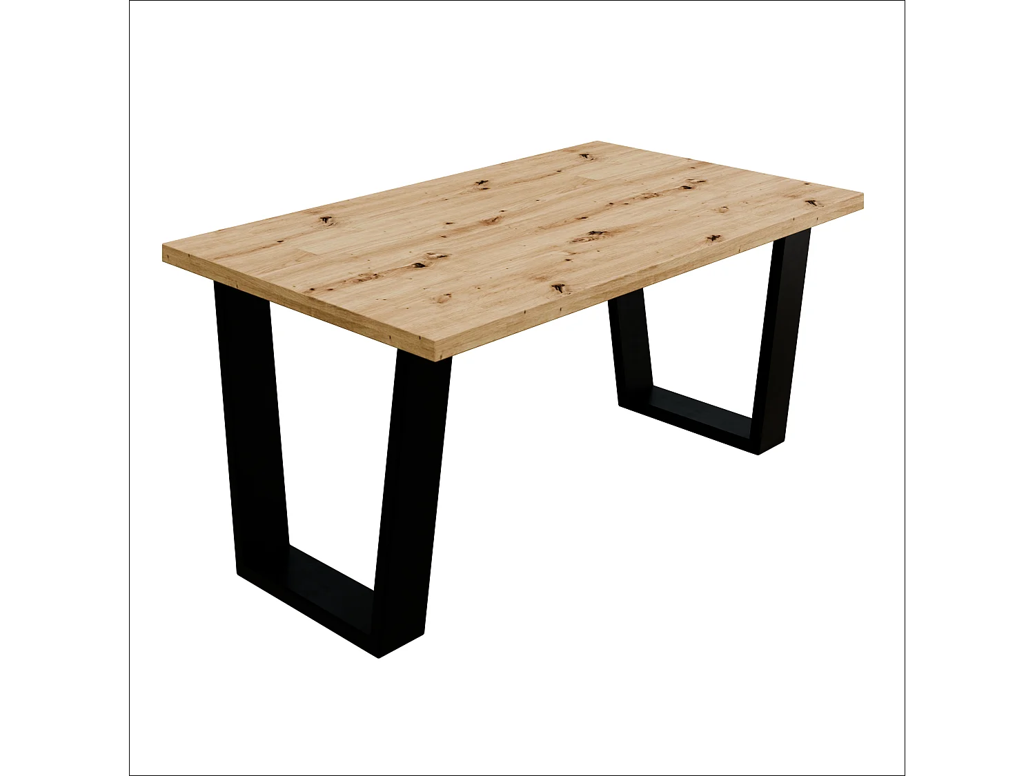 Mesa de centro estilo loft – Mesa auxiliar / Mesa de café con estructura metálica 80×60 cm o 100×60 cm, Mesa para salón