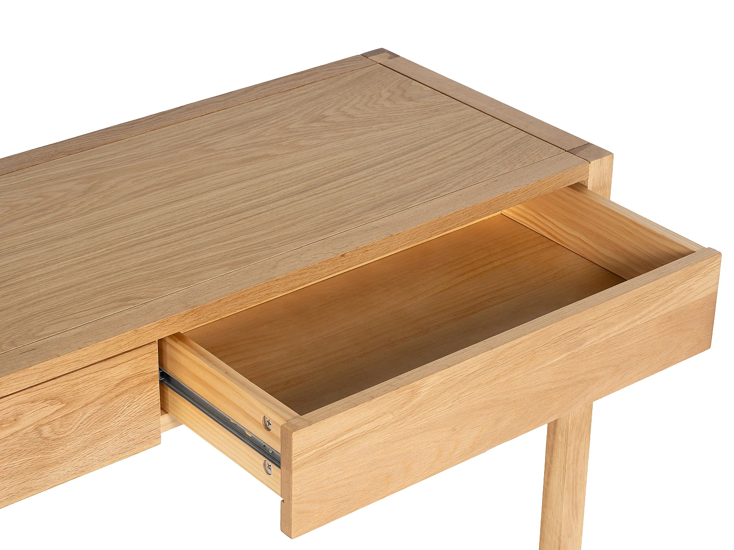 Console bureau - Coloris : Naturel - NELIZAR