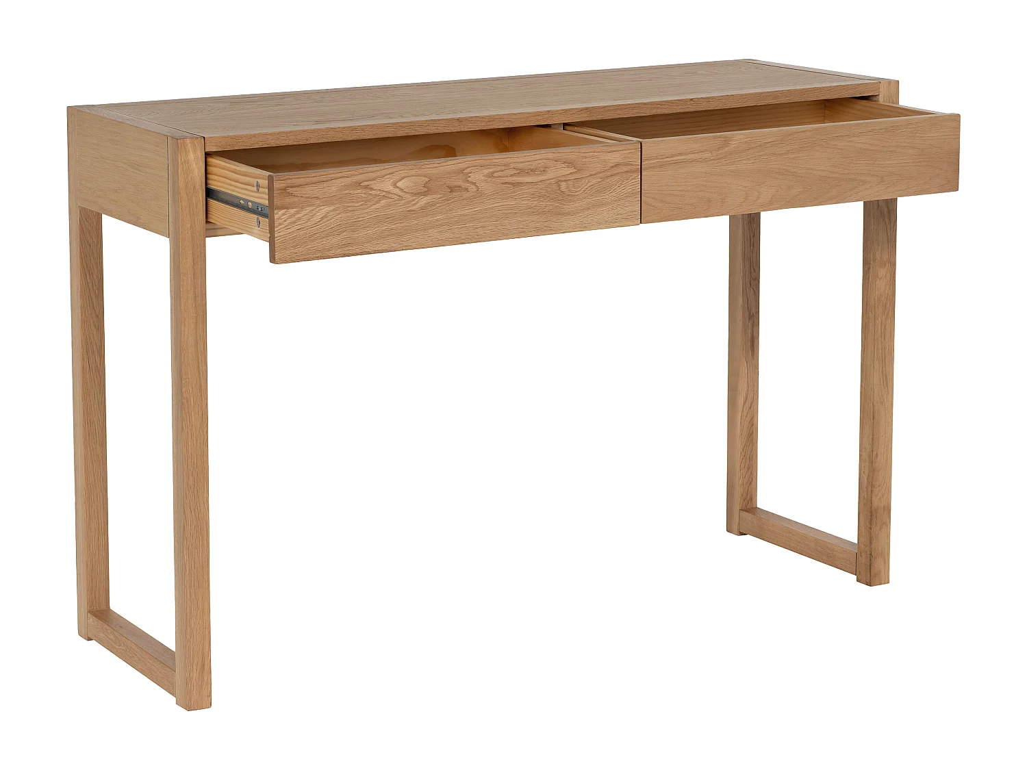 Console bureau - Coloris : Naturel - NELIZAR