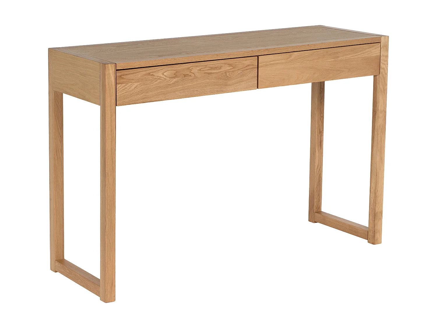 Console bureau - Coloris : Naturel - NELIZAR