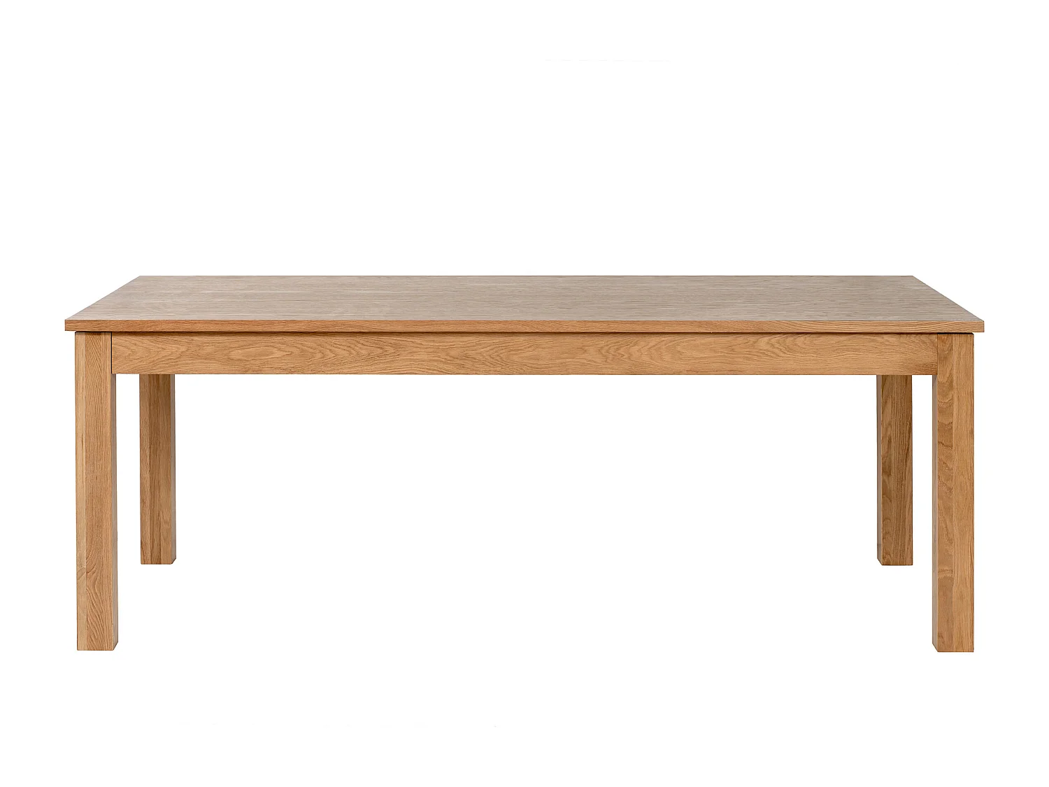 Table à manger extensible 8 à 12 personnes placage chêne - Naturel - FOMIREL