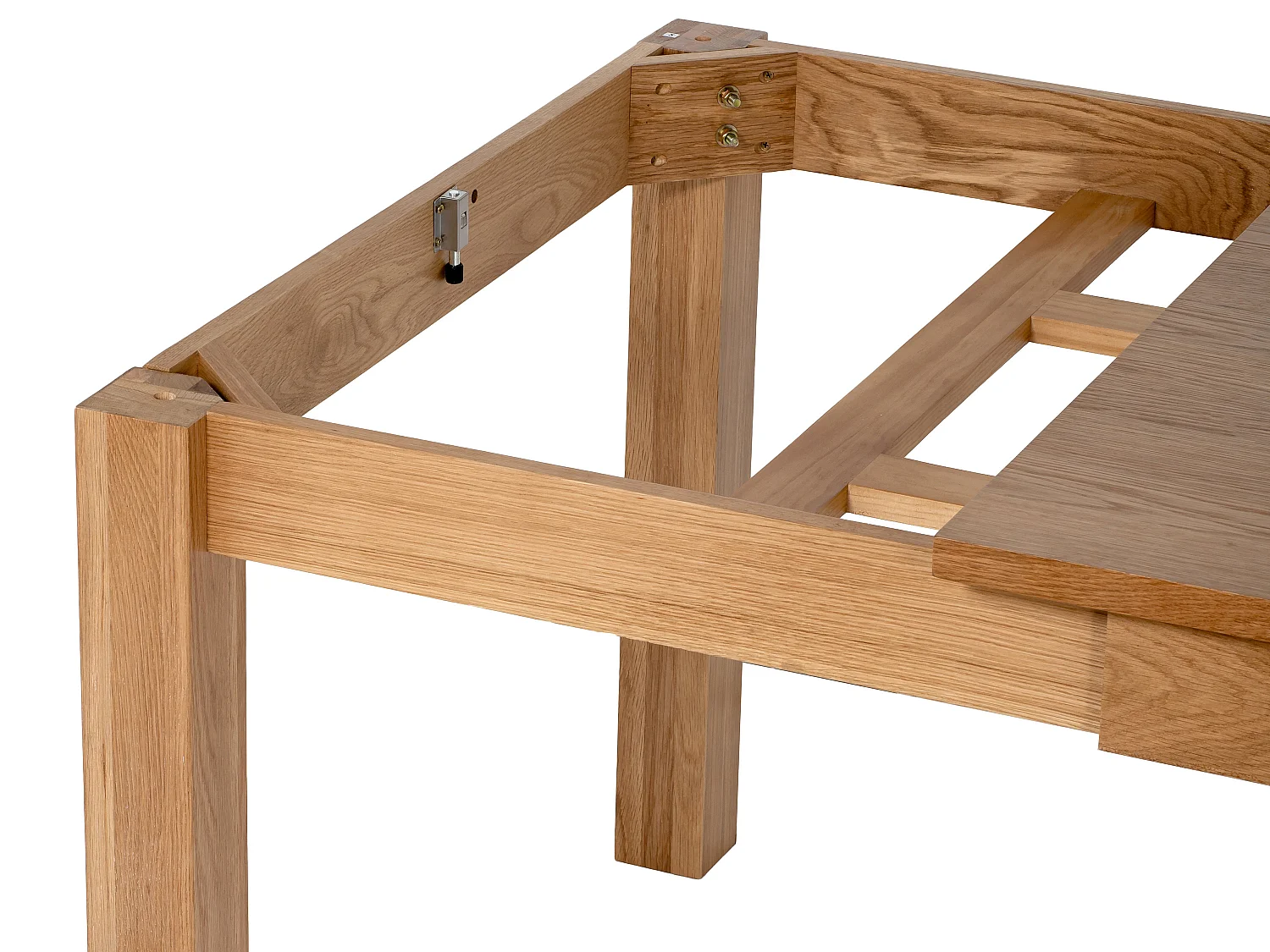 Table à manger extensible 8 à 12 personnes placage chêne - Naturel - FOMIREL