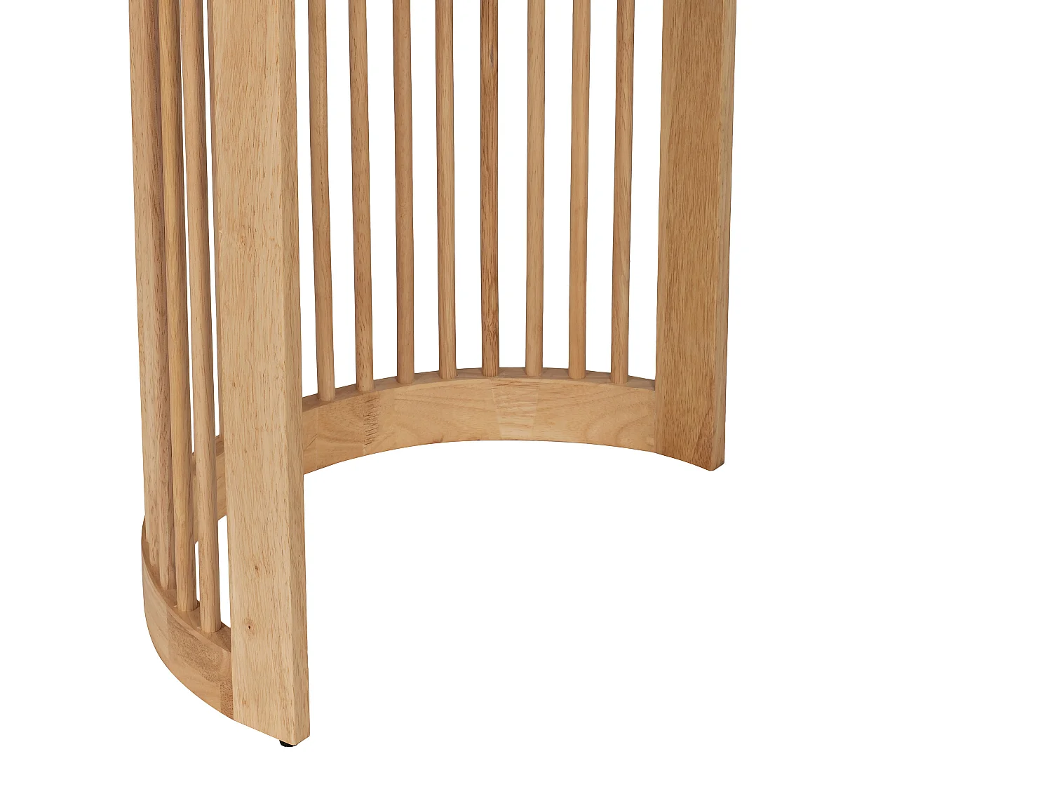 Table à manger 8 personnes placage chêne et bois d'hévéa - Naturel - NELIRAM