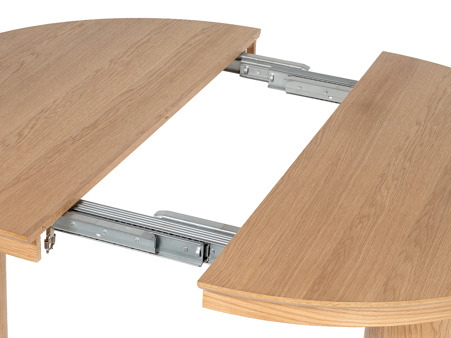 Table à manger extensible 4 à 8 personnes placage chêne - Naturel clair - ELITARO