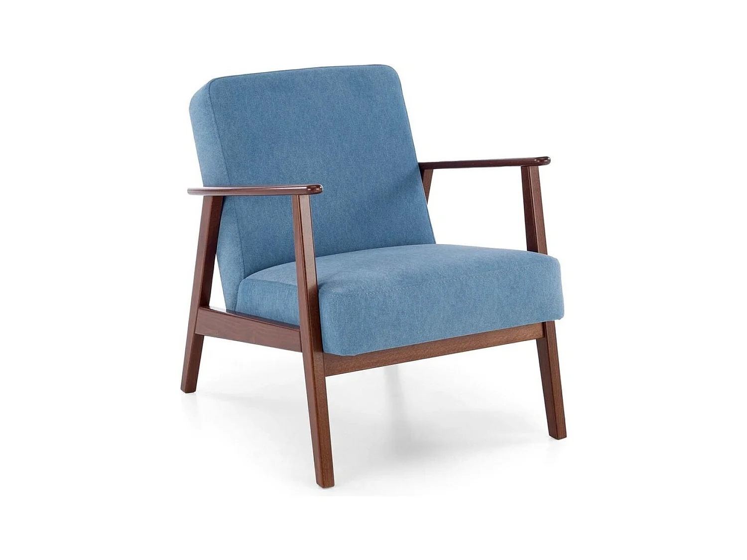 Fauteuil Milano/Tissu/bleu