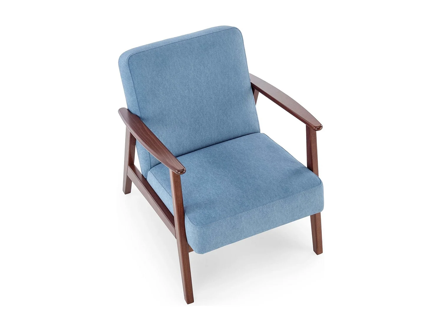 Fauteuil Milano/Tissu/bleu