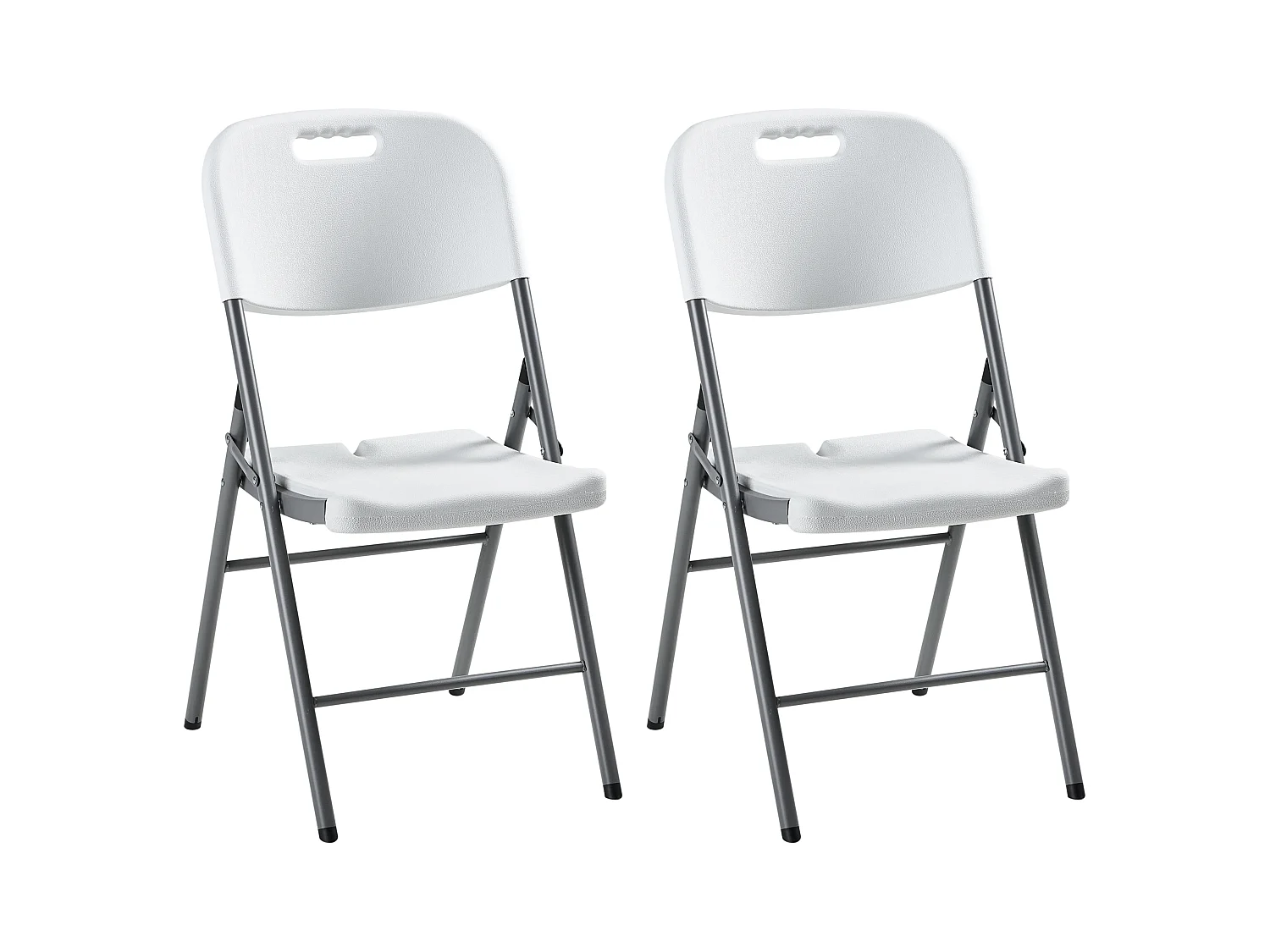 Lot de 2 chaises de jardin CUGNOLI Pliant Blanc