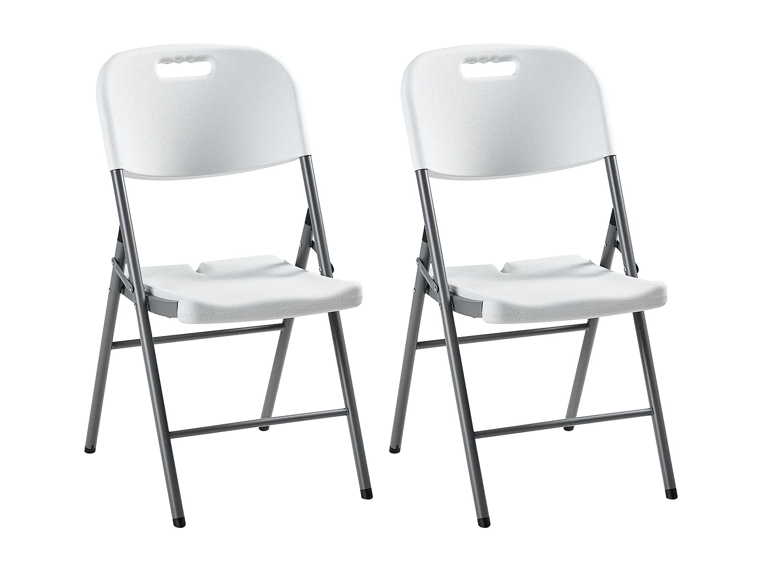 Lot de 2 chaises de jardin CUGNOLI Pliant Blanc