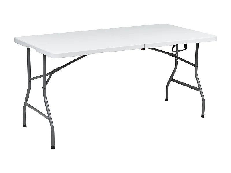 Table de salle à manger de jardin pour 4 personnes CUGNOLI 152 cm 74 cm Blanc