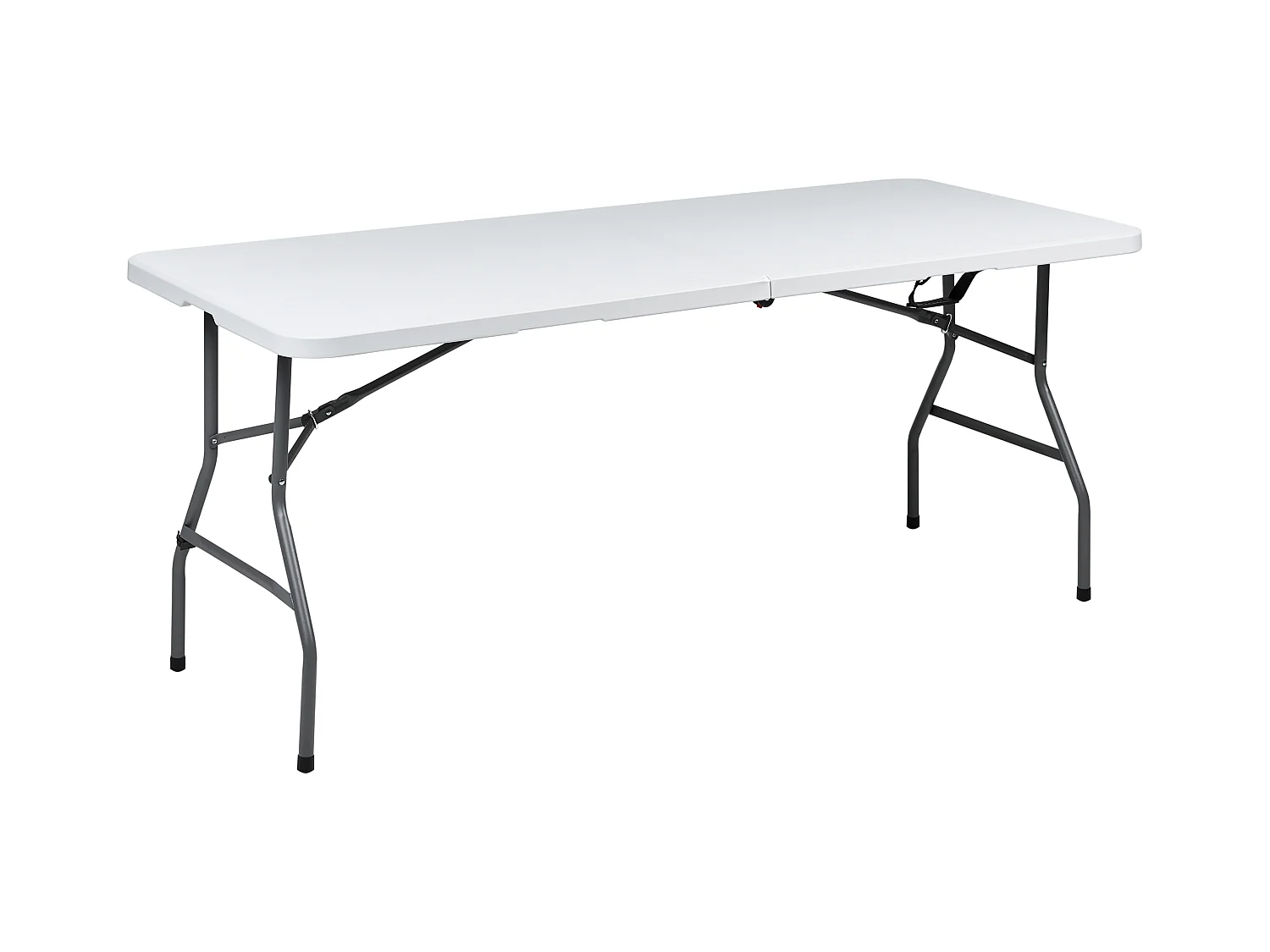 Table de salle à manger de jardin pour 6 personnes CUGNOLI 180 cm 74 cm Blanc
