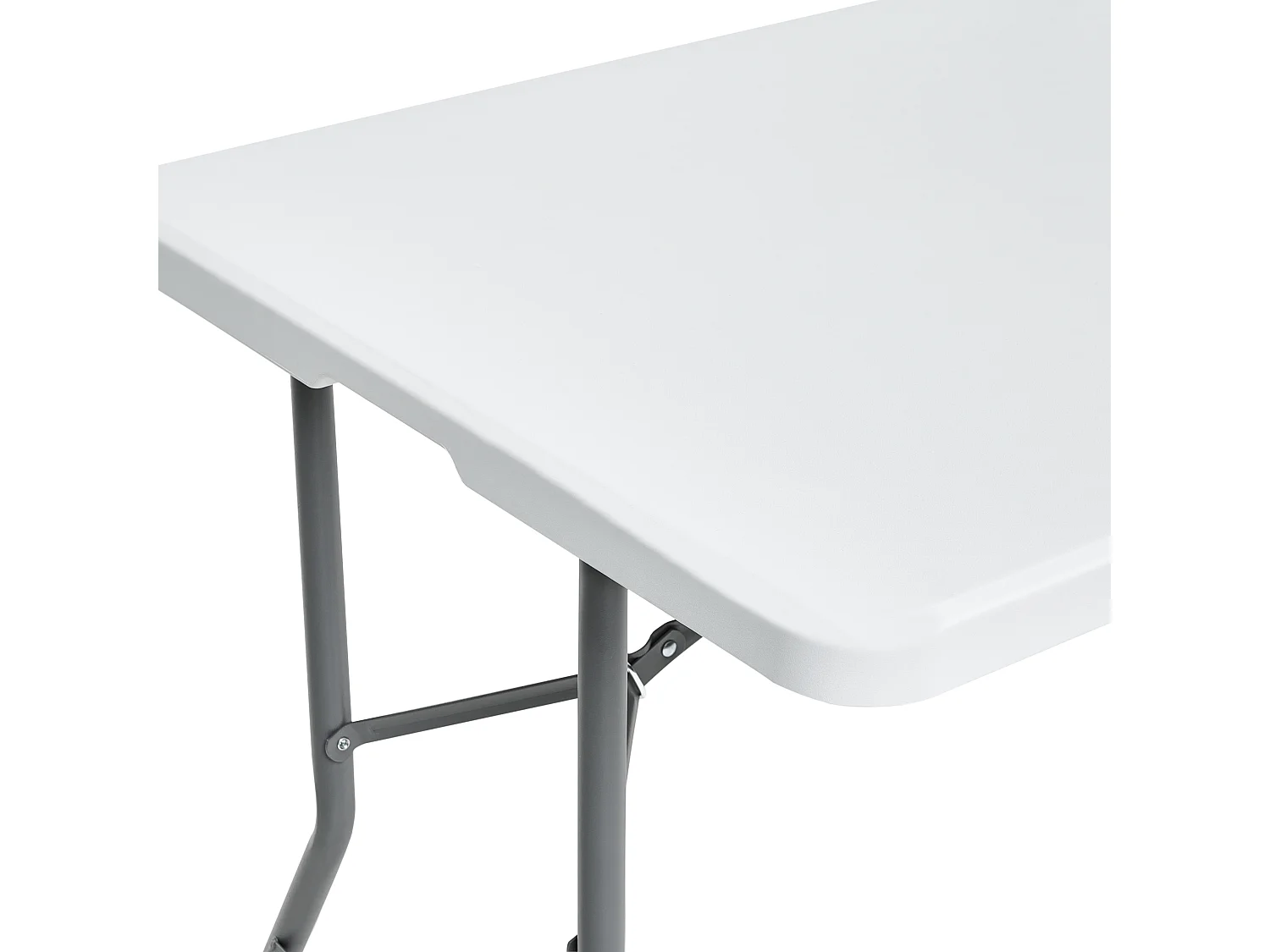 Table de salle à manger de jardin pour 6 personnes CUGNOLI 180 cm 74 cm Blanc