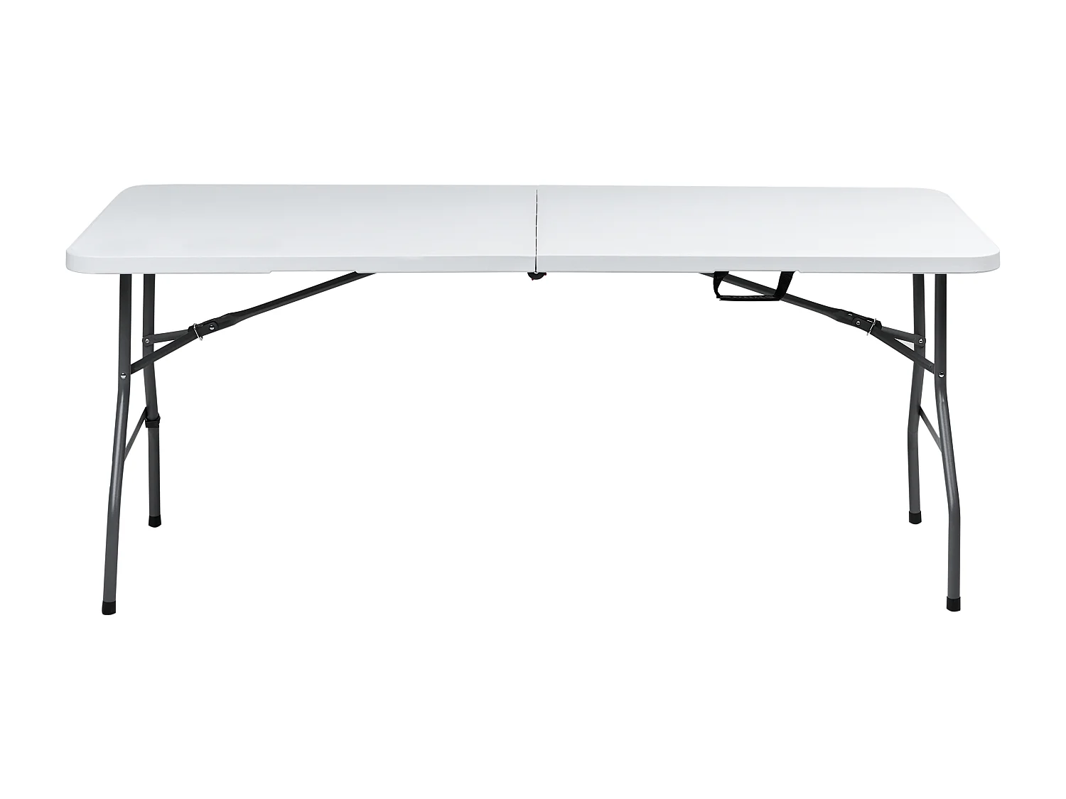 Table de salle à manger de jardin pour 6 personnes CUGNOLI 180 cm 74 cm Blanc