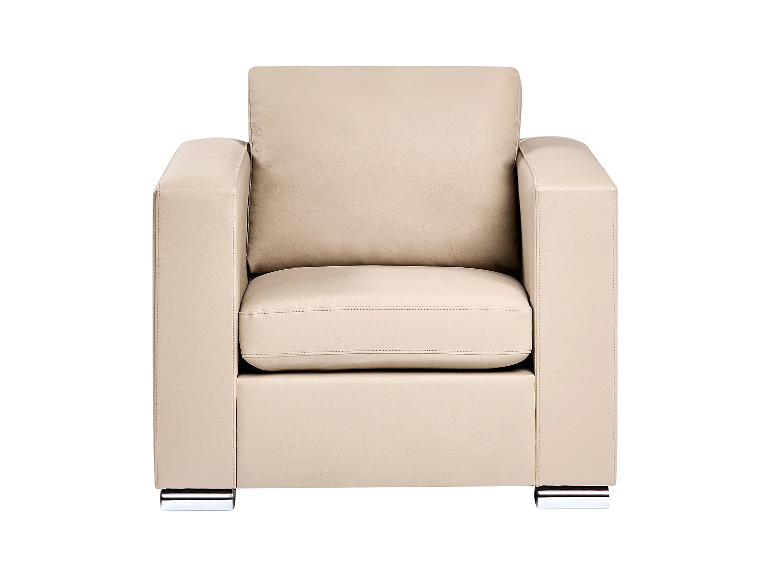 Fauteuil HELSINKI Cuir Beige