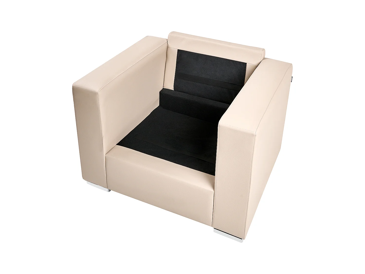 Fauteuil HELSINKI Cuir Beige