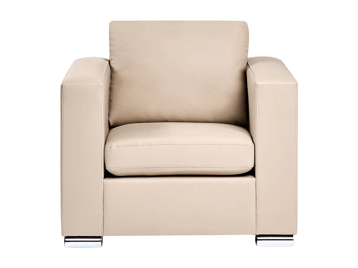 Fauteuil HELSINKI Cuir Beige