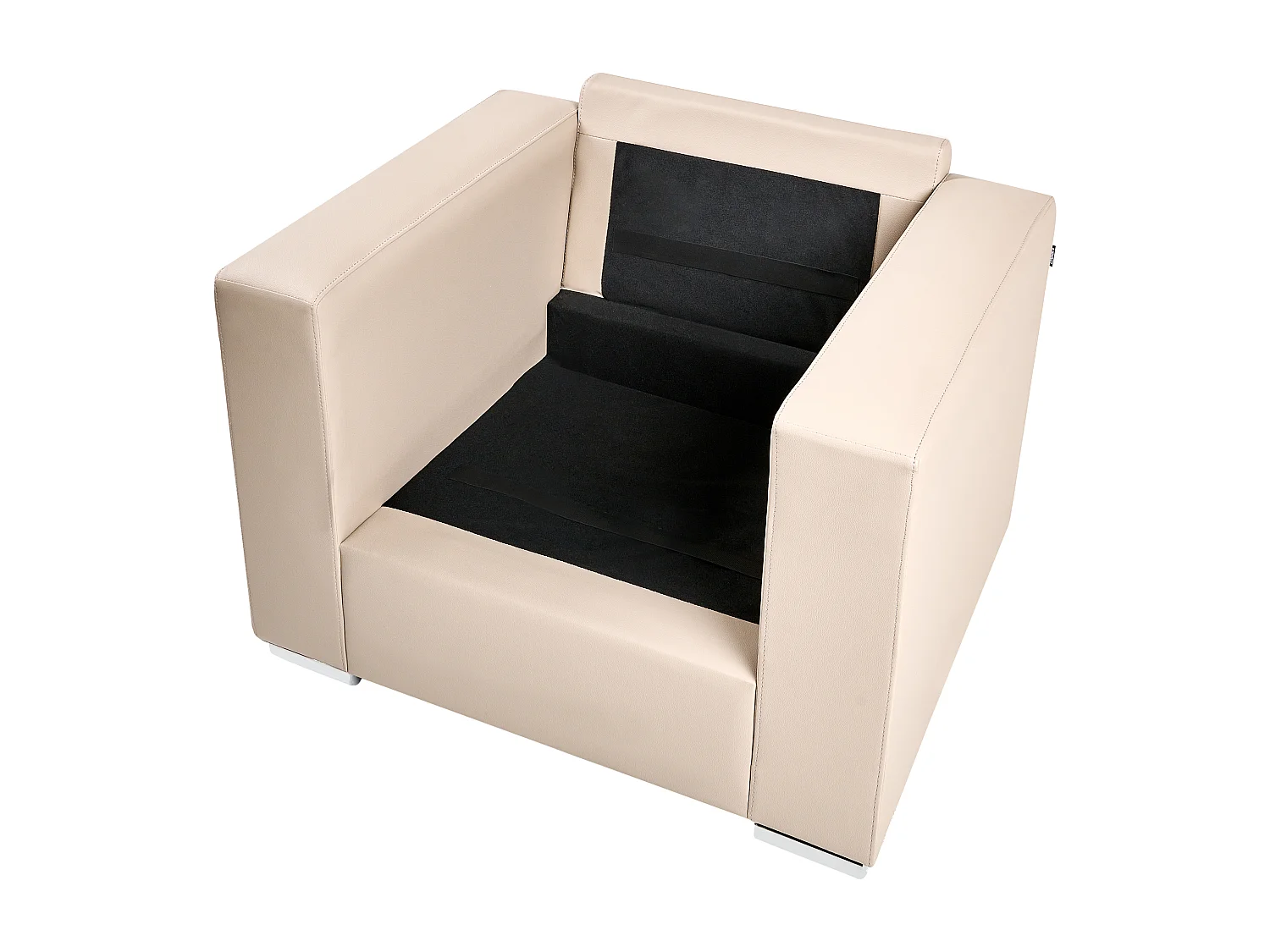 Fauteuil HELSINKI Cuir Beige