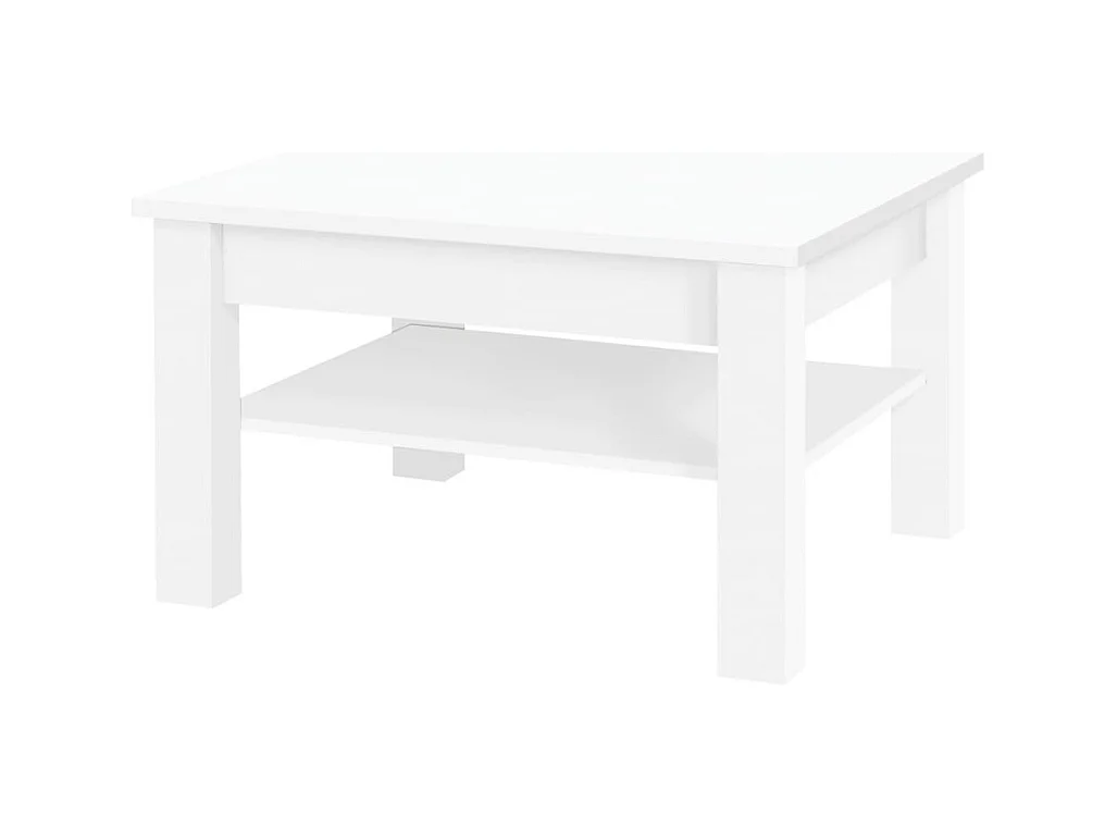 Table basse Kasiro/contreplaqué/blanc