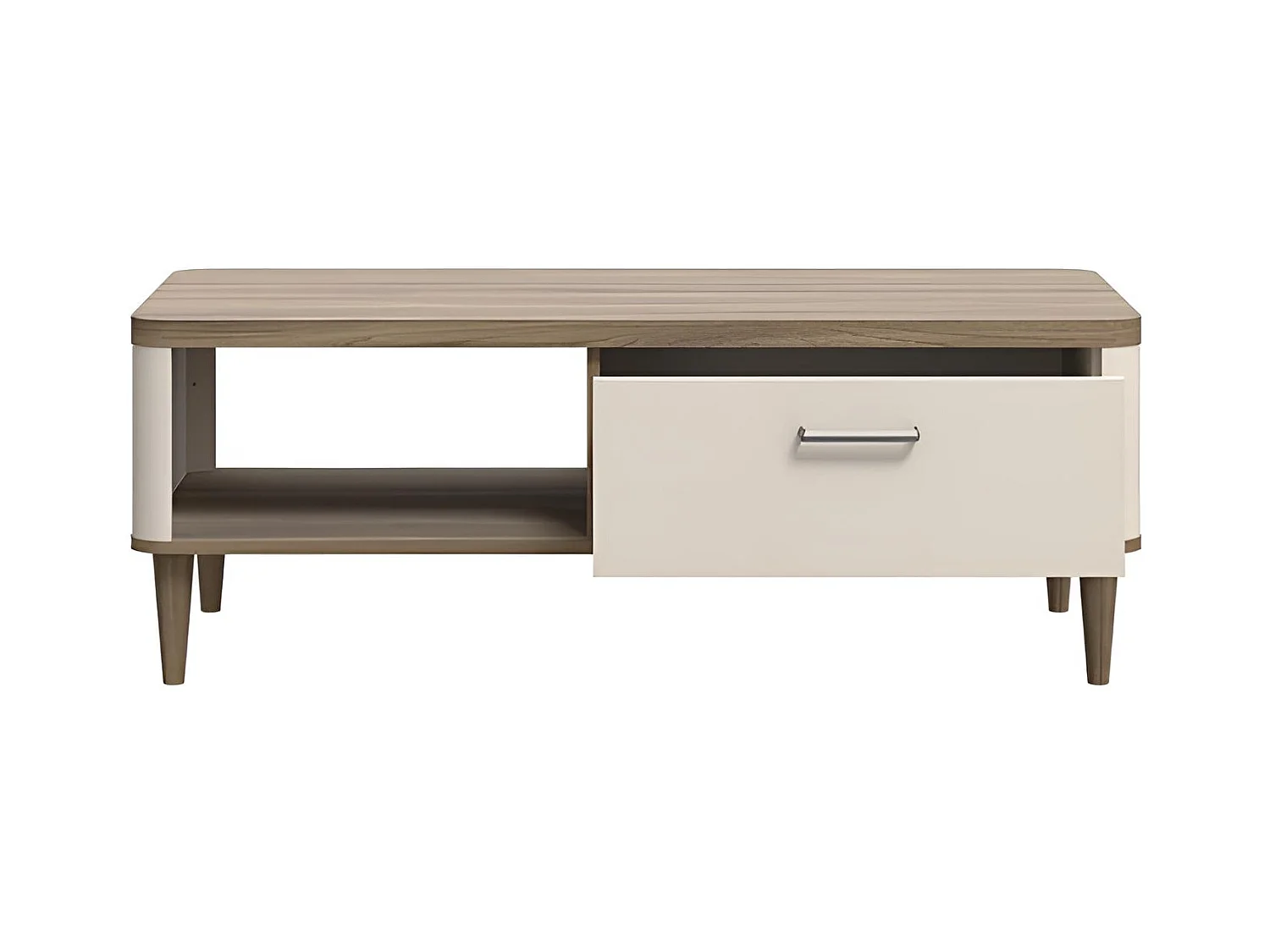 Table basse Laceti/aggloméré/marron et beige