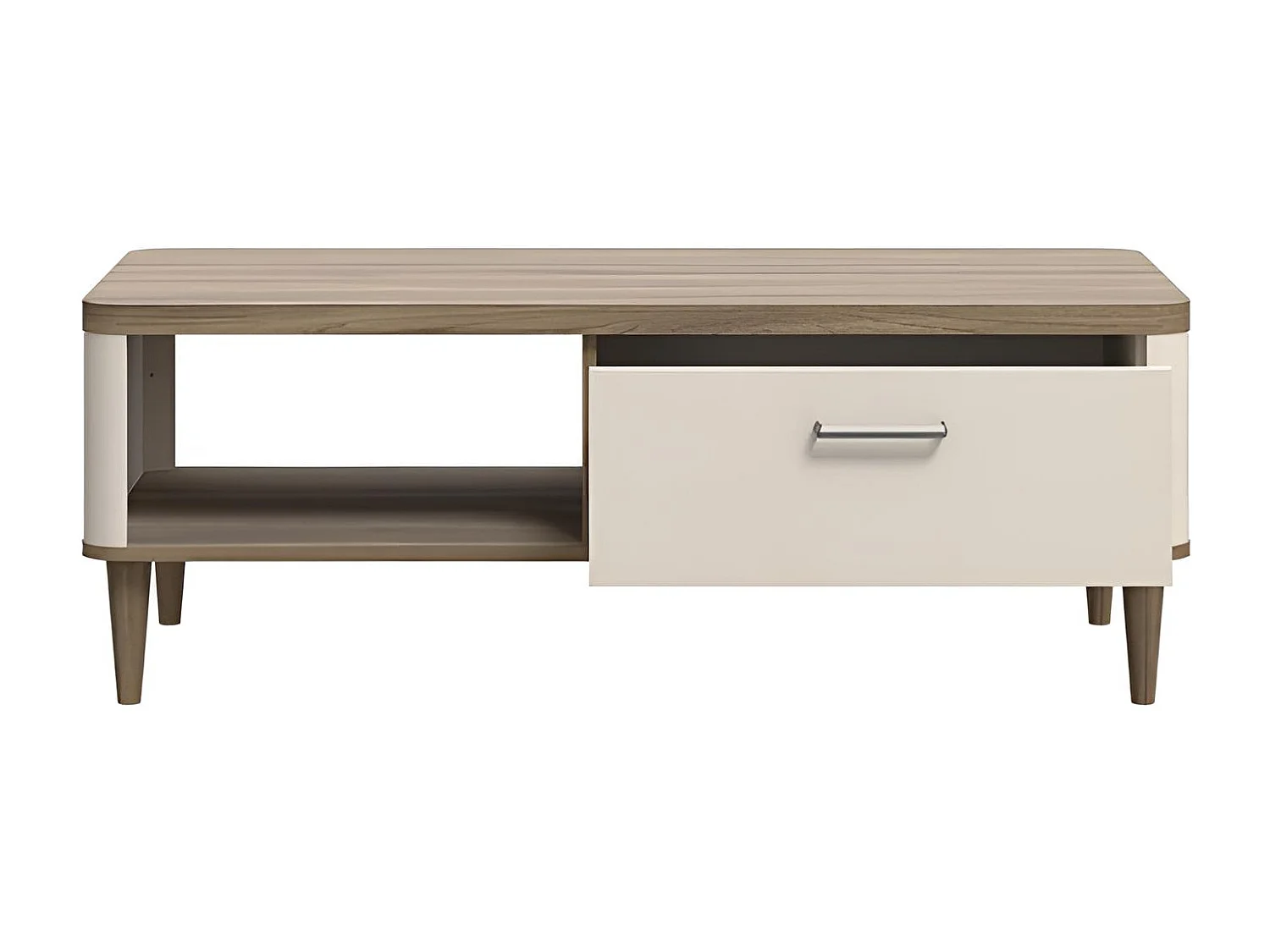 Couchtisch Laceti/Spanplatte/Braun&Beige